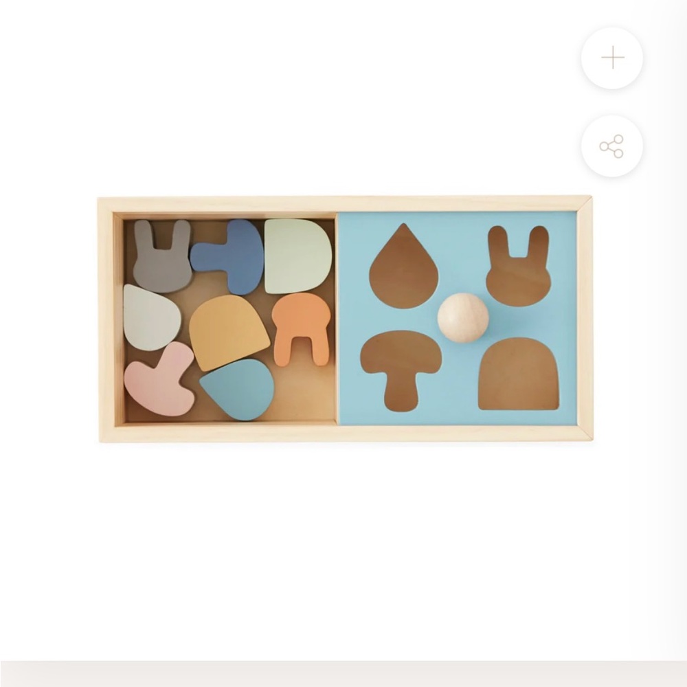 OYOY Nature Wooden Shape Sorting Toy
